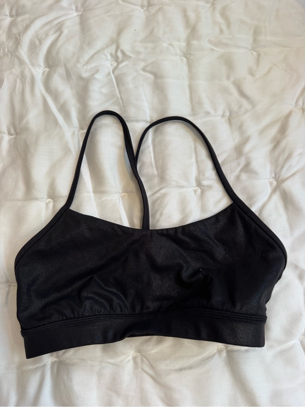 lululemon athletica Black Thin-Strap Sports Bra